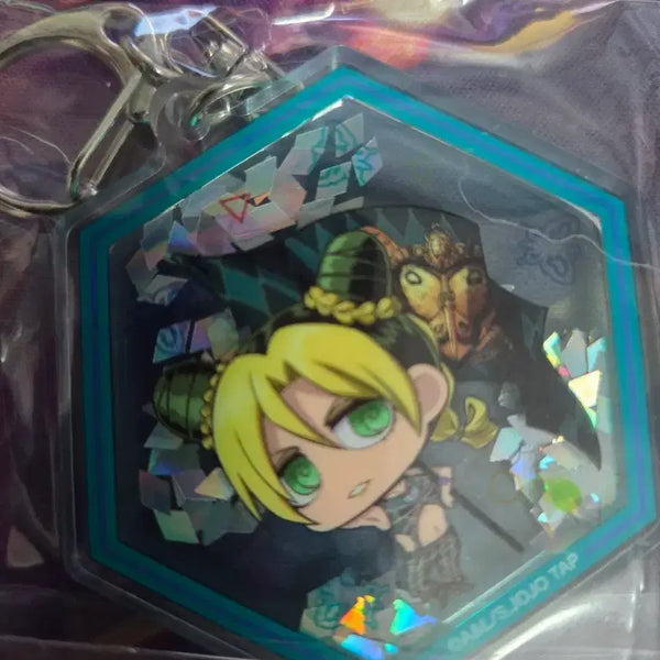 [BUNJANG] JoJo's Bizarre Adventure Jolyne Cujoh Sequin Keychain / 죠죠 죠죠월드 스톤오선 쿠죠 죠린 스팽글 키홀더