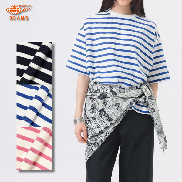 [BUNJANG] BEAMS BOY Border Big Short Sleeve T-Shirt / 빔즈 보이 보더 빅 반팔 티셔츠