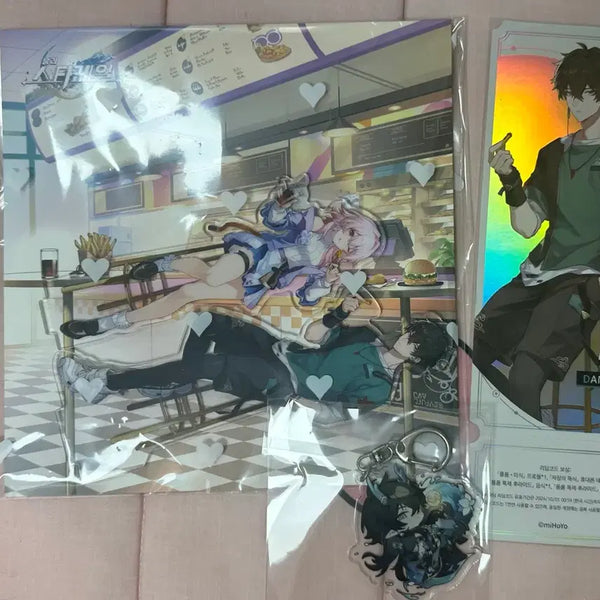 [BUNJANG] Honkai Star Rail Dan Heng & March 7th Bu-rger King Collaboration Ticket Acrylic Stand Bundle Set / 일괄) 붕괴 스타레일 붕스 단항 삼칠이 부어치킨 콜라보 티켓 아크릴스탠드
