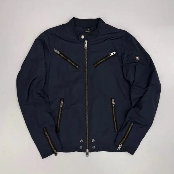 [BUNJANG] Diesel Loose Fit Multi Zip Poly Shell Biker Jacket / 디젤 루즈핏 멀티 집 폴리쉘 바이커 자켓
