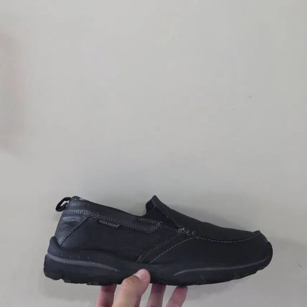 [BUNJANG] Skechers Relaxed Fit Harper-Fold Slip-On Loafer Black / [270] 스케쳐스 릴렉스드핏 하퍼폴드 슬립온로퍼 블랙ㅡ최저가