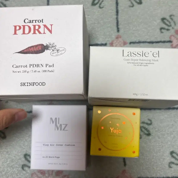 [BUNJANG] Celadix Cosmetics Bundle Set: Ampoule, Sun Serum, Cushion, Lip Volumizer / (일괄) 화장품 스킨푸드 pdrn 셀라딕스 앰플, 로우라이즈 선 세럼, 쿠션, 세럼 립 등