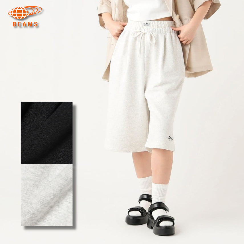 [BUNJANG] BEAMS HEART Labrador Retriever Sweat Bermuda Pants / 빔즈 하트 별주 래브라도리트리버 스웨트 버뮤다 팬츠
