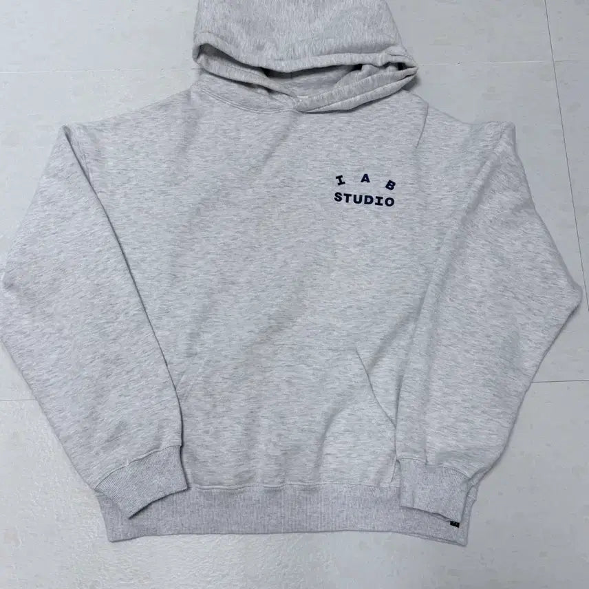 [BUNJANG] IAB Studio Light Grey Hoodie L / IAB Studio 라이트 그레이 후드티 L사이즈