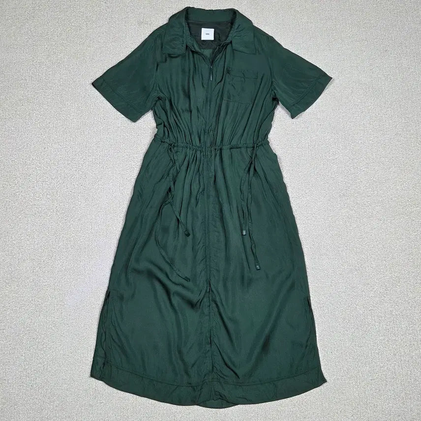 [BUNJANG] KUHO Acetate Silk Blend Zipper Dress / [구호] 아세테이트 실크 혼방 지퍼 원피스 | S00465