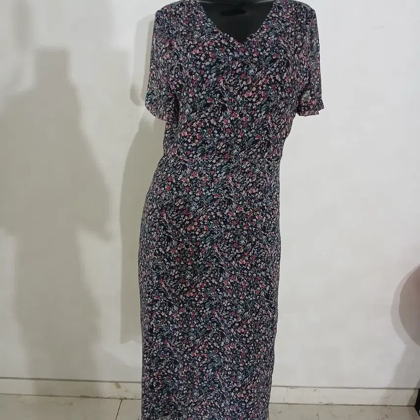 [BUNJANG] Mango Many Please Printed Long Dress / 망고매니플리즈 프린트 롱 원피스