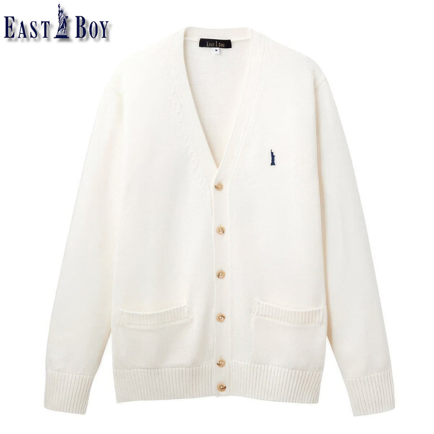 [BUNJANG] Eastboy School Long-Sleeve Cardigan 4 Colors / 이스트보이 스쿨 긴팔 가디건 4컬러