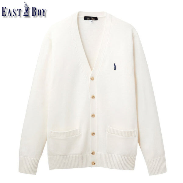 [BUNJANG] Eastboy School Long-Sleeve Cardigan 4 Colors / 이스트보이 스쿨 긴팔 가디건 4컬러