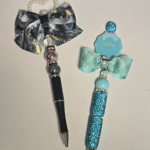 [BUNJANG] Handmade Ribbon Deco Pen / 핸드메이드 리본 볼꾸펜(할인가)