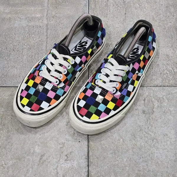 [BUNJANG] Vans Authentic 44 DX Anaheim Mix Checkerboard Sneakers / (245)반스 어센틱 44 dx 애너하임 믹스 체커보드 스니커즈
