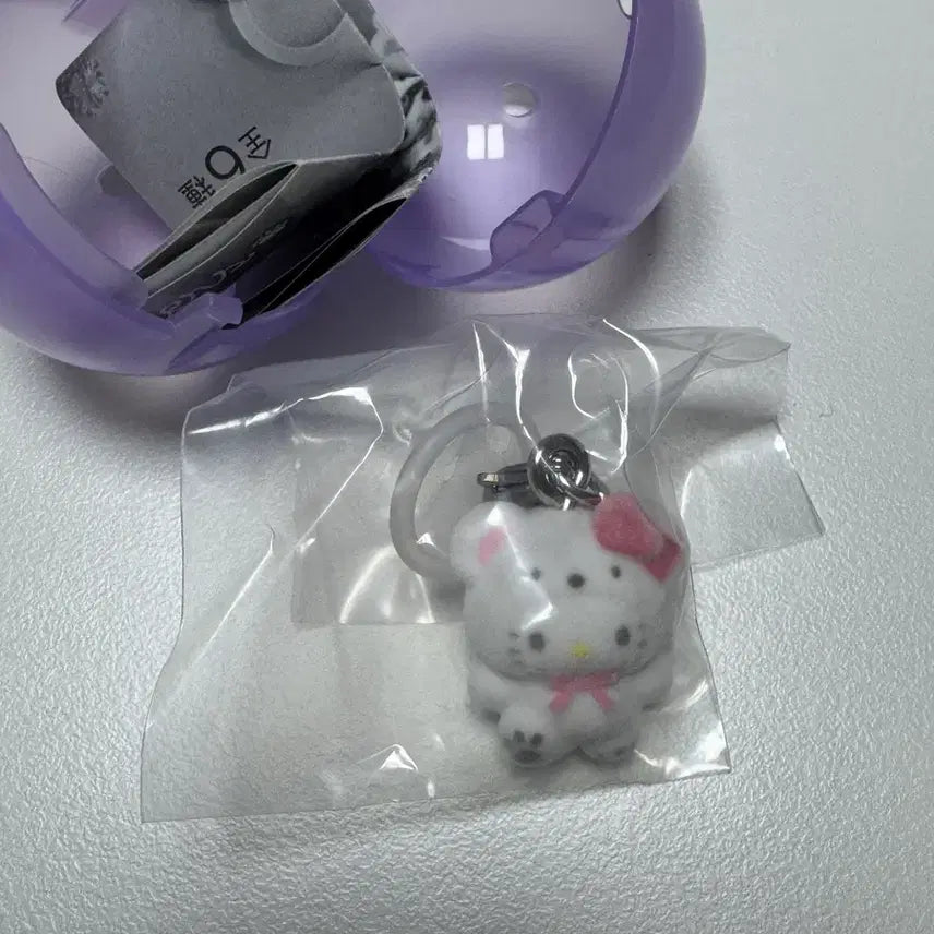 [BUNJANG] Sanrio Fuwa Fuwa Snow Indicator Kitty Charm / 산리오 후와후와 스노우 메지루시 키티 새상품 팝니다