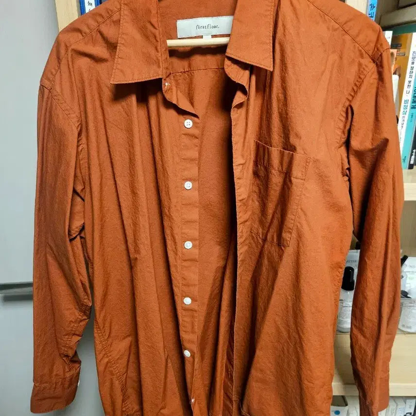 [BUNJANG] Firstfloor The Sucker Shirt Burnt Orange 46 / 퍼스트플로어 새커셔츠 번트 오렌지  46