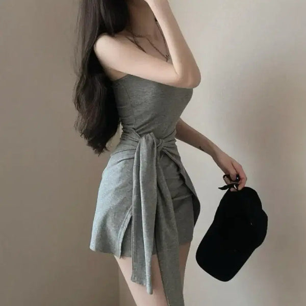 [BUNJANG] Mini Camisole Dress / 새제품) 초미니 끈나시원피스