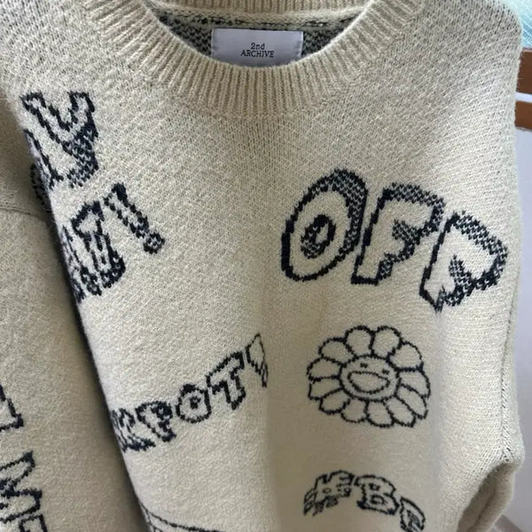 [BUNJANG] Beige Knit Sweater / 베이지 니트