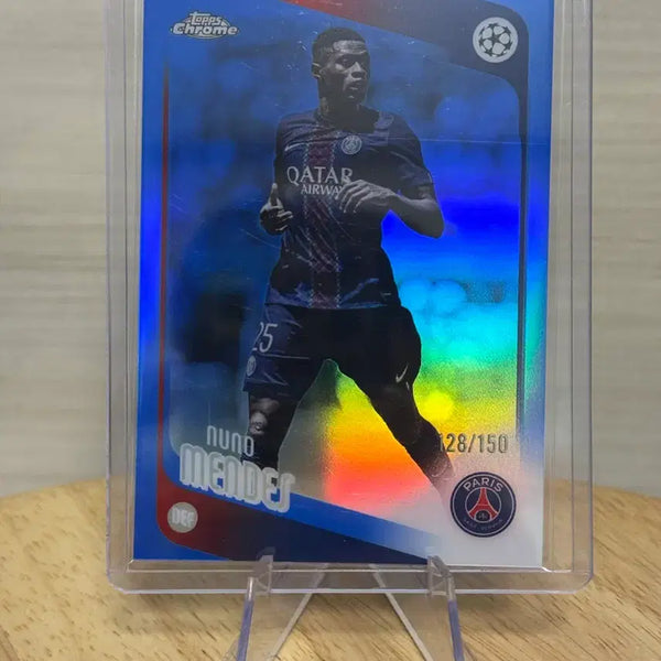 [BUNJANG] Topps Chrome Nuno Mendes PSG 150 Limited Edition Card 28/150 / 탑스크롬 ucc PSG 누누 멘데스 150한정