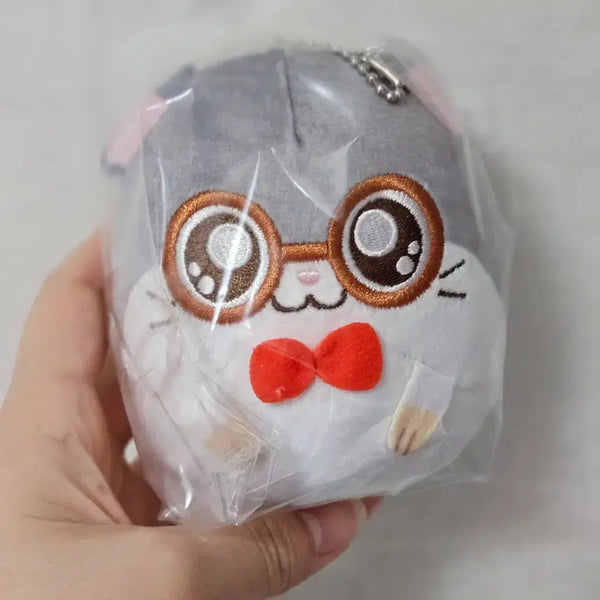 [BUNJANG] Hamtaru Petit Puchimochi Mascot Doll Keychain - Glasses / 햄토리 쁘띠 푸치모찌 마스코트 인형 키링 - 안경