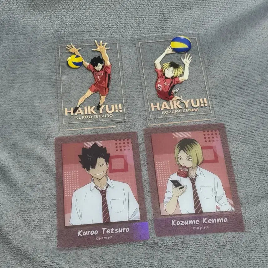 [BUNJANG] Haikyuu!! Tetsuro Kuroo & Kozume Kenma Lunchtime Acrylic Card Bundle Set / (일괄)쿠로 켄마 아크릴 카드 점심시간