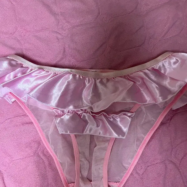 [BUNJANG] Satin Frill Panty - Women's / 여성속옷 여성팬티 새틴 프릴 팬티