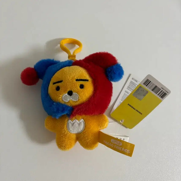[BUNJANG] Kakao Friends Ryan Harlequin Limited Edition Plush Keychain / 카카오프렌즈 라이언 할리퀸 한정 인형 키링