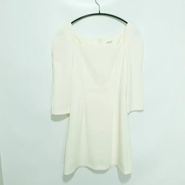 [BUNJANG] Square Neck 7/10 Sleeve Dress / 스퀘어넥 7부 원피스 F_S0348