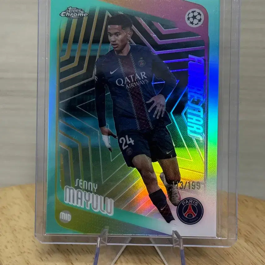 [BUNJANG] Topps Chrome PSG Jennie Mayol Limited Edition 199 Card / 탑스크롬 PSG 제니 마욜 199한정