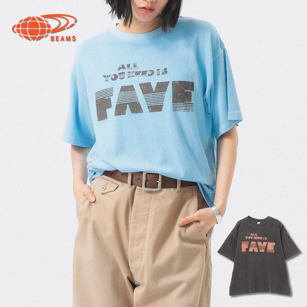 [BUNJANG] BEAMS BOY x SCREEN STARS Logo Print Short Sleeve T-Shirt / 빔즈 보이 별주 스크린스타즈 로고 프린트 반팔 티셔츠