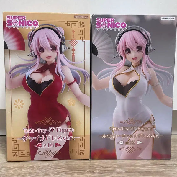 [BUNJANG] FURYU Super Sonico China Dress Red & White Bundle Figure / 후류 슈퍼 소니코 피규어 슈퍼소니코 차이나 드레스 레드 화이트 일괄