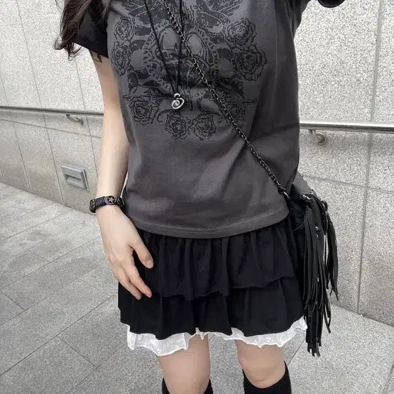 [BUNJANG] Hinitsuki Y2K Vintage Graphic T-Shirt / 히니츠키 y2k 빈티지 프린팅 반팔티 에이블리 펑크