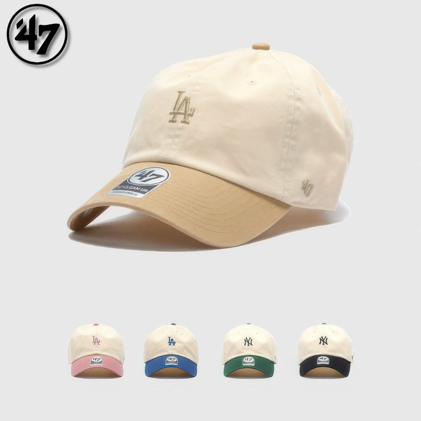 [BUNJANG] 47 Brand Cleanup Two-Tone Baserunner Cap Hat / 47브랜드 클린업 투톤 베이스러너 캡 모자