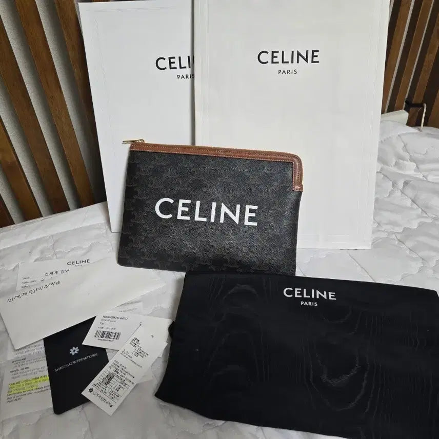 [BUNJANG] Celine Clutch Bag/Pouch Bag Set / 풀박/셀린느 클러치백+이너백/셀린느 가방/셀린느 파우치백