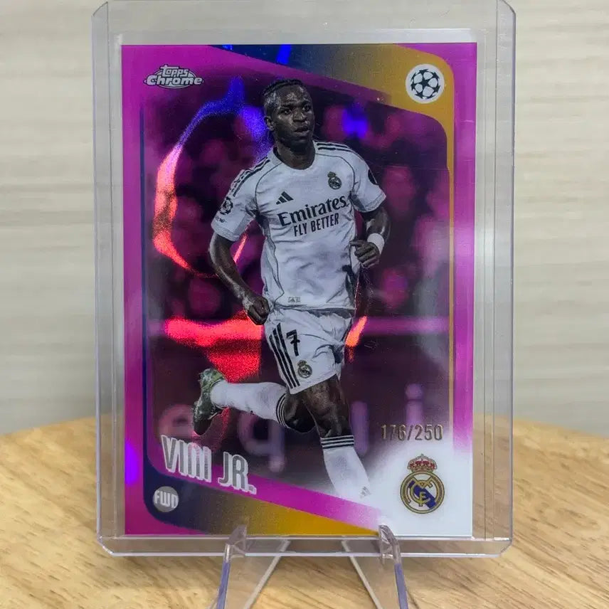 [BUNJANG] Top Chrome Vinícius Júnior Limited Edition Card #176/250 / 탑스크롬 레알마드리드 비니시우스 주니어 250 한정