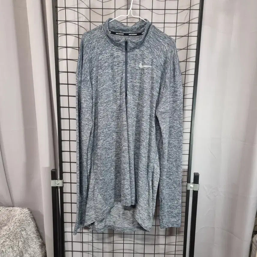 [BUNJANG] Nike Dri-FIT Running Long Sleeve Half-Zip Top (L) / 나이키 러닝 반집업 긴팔 티셔츠 드라이핏 하프집업 롱 슬리브 탑 L