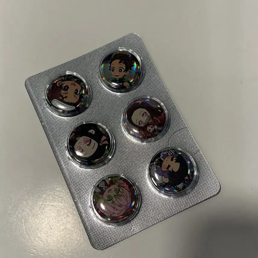 [BUNJANG] Demon Slayer 6 Types Pin Badge Set / 귀멸의칼날 핀뱃지 6종세트