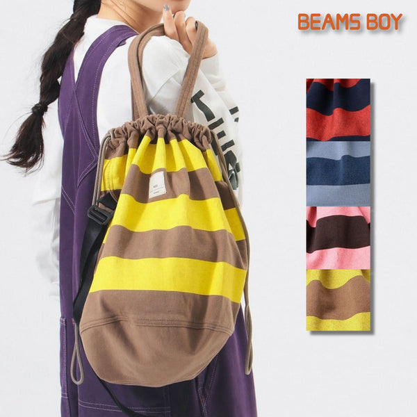 [BUNJANG] BEAMS BOY Exclusive NPE Border Patient Large Bag / 빔즈 보이 별주 NPE 보더 페이션트 라지 가방