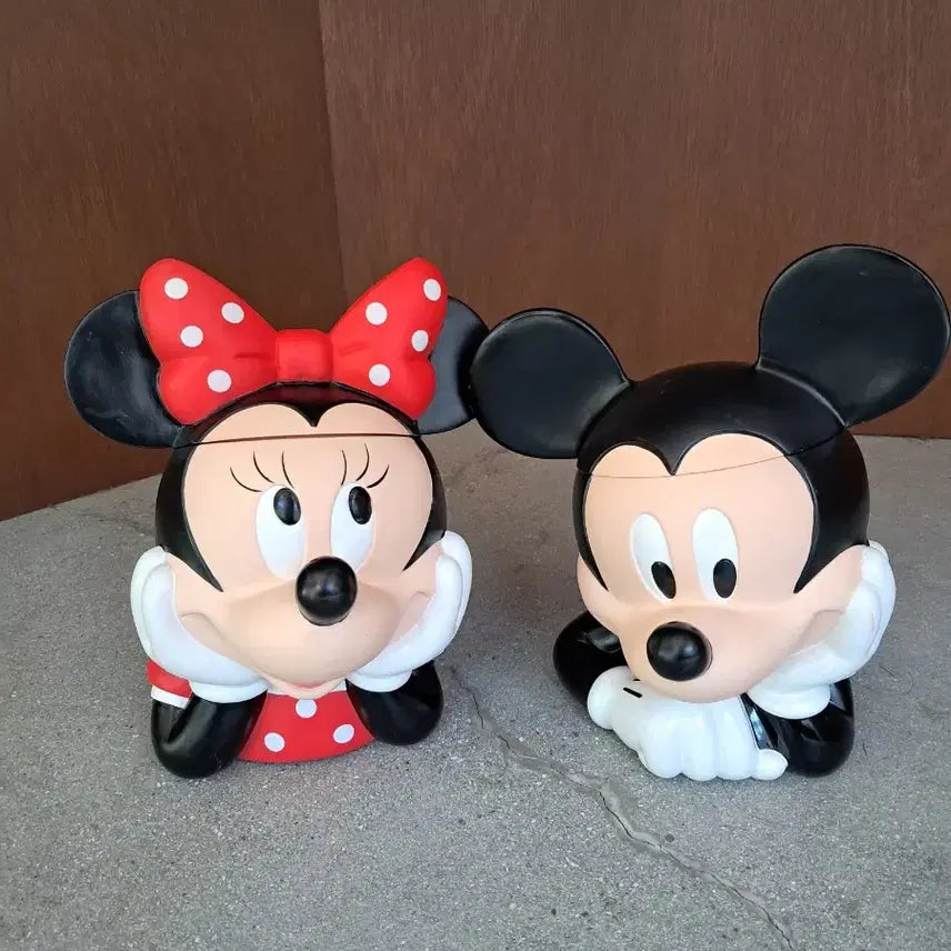 [BUNJANG] Disney Mickey & Minnie Mouse Cookie Jar Set / 디즈니 미키마우스 (미키,미니)쿠키자 세트