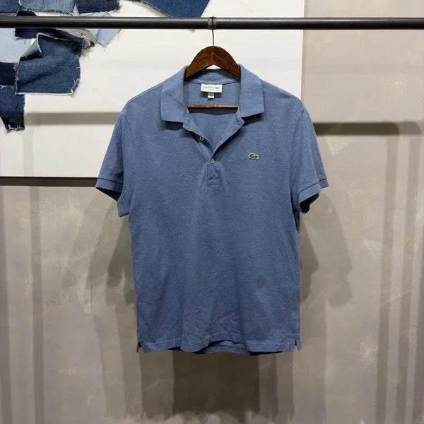 [BUNJANG] Lacoste Casual Basic Small Logo Embroidery Short-Sleeve Polo T-Shirt / (105) 라코스테 캐주얼 베이직 스몰로고 자수 반팔 PK 카라티