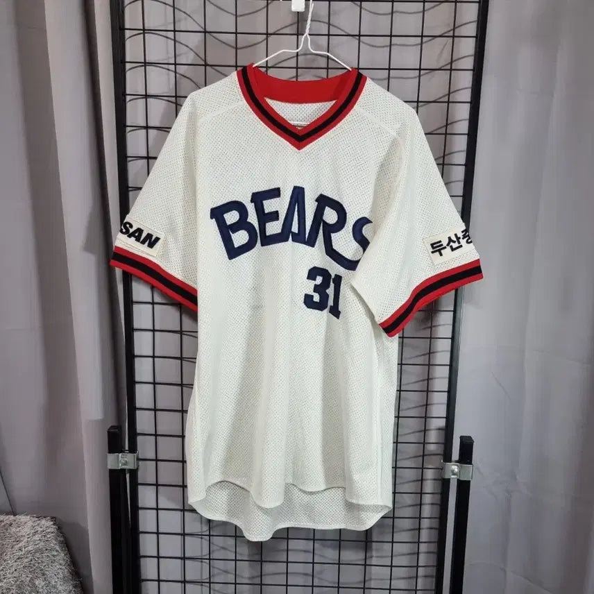 [BUNJANG] Doosan Bears Jeong Soo-bin #31 Old Retro 'Let's Do' Uniform (Size 105) / 두산 베어스 정수빈 31 유니폼 올드 레트로 렛두로 유니폼 105