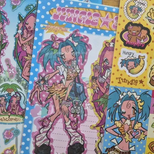 [BUNJANG] Inbering Jungle Gyaru Sticker Set / 인베링 작가님 스티커 일괄 판매 정글 갸루 세트 다꾸 다이어리