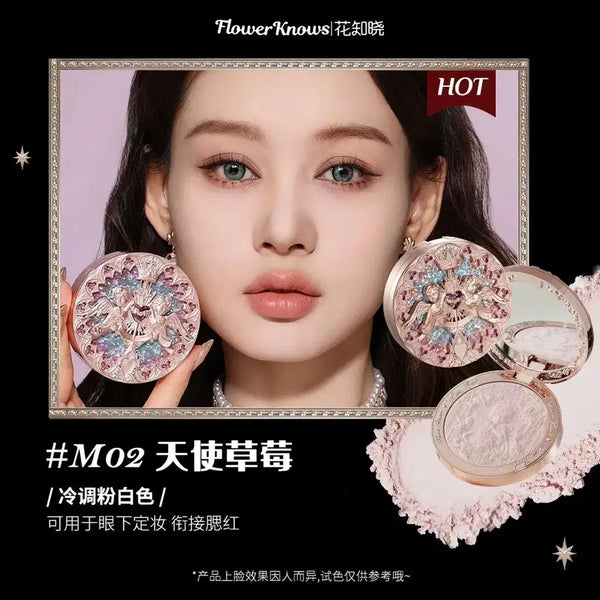[BUNJANG] Flower Knows M02 Angel Collection Matte Highlighter - Little Angel / 플라워노즈 Flower Knows M02 무펄하라 엔젤 컬렉션 하이라이터