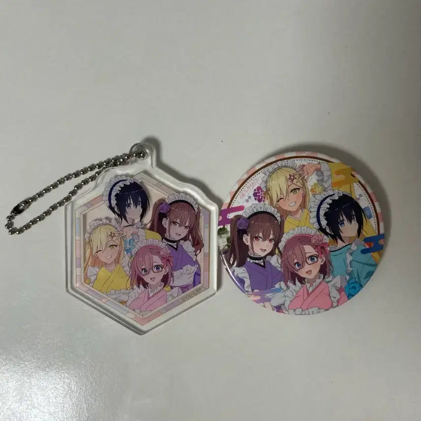 [BUNJANG] 2.5D Temptation Can Badge & Keyring Bundle Set / 2.5차원의 유혹 캔뱃지,키링 일괄