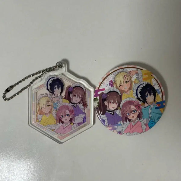 [BUNJANG] 2.5D Temptation Can Badge & Keyring Bundle Set / 2.5차원의 유혹 캔뱃지,키링 일괄