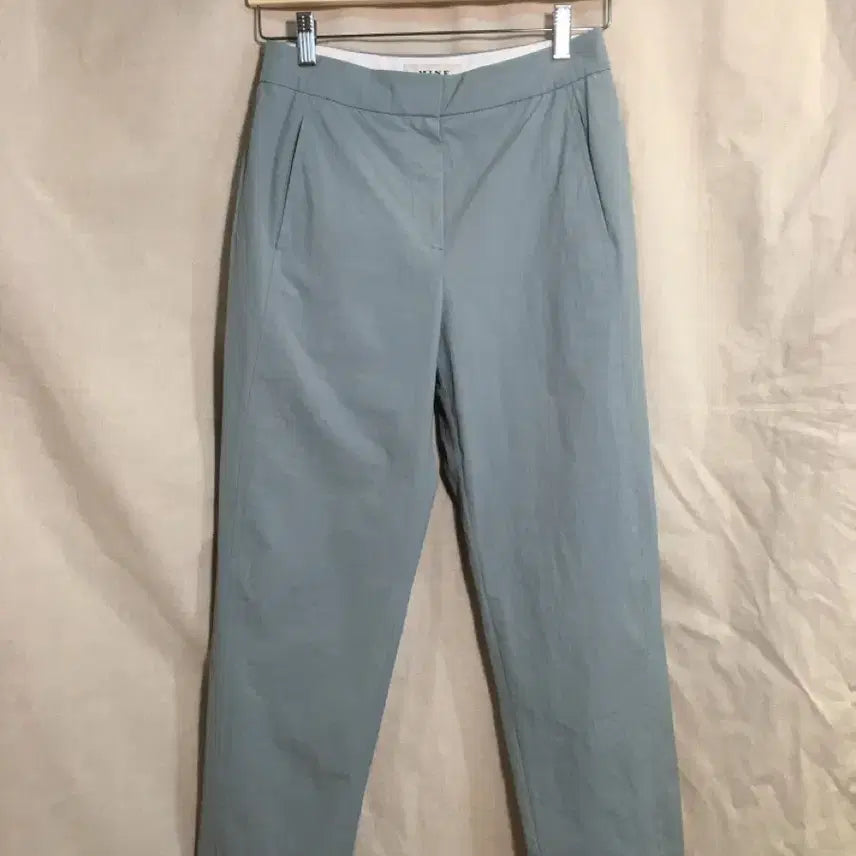 [BUNJANG] MINE Blue-Gray Curved Summer Pants (27-inch) / 마인 MINE 블루그레이 여성 썸머 커브드 팬츠 27인치