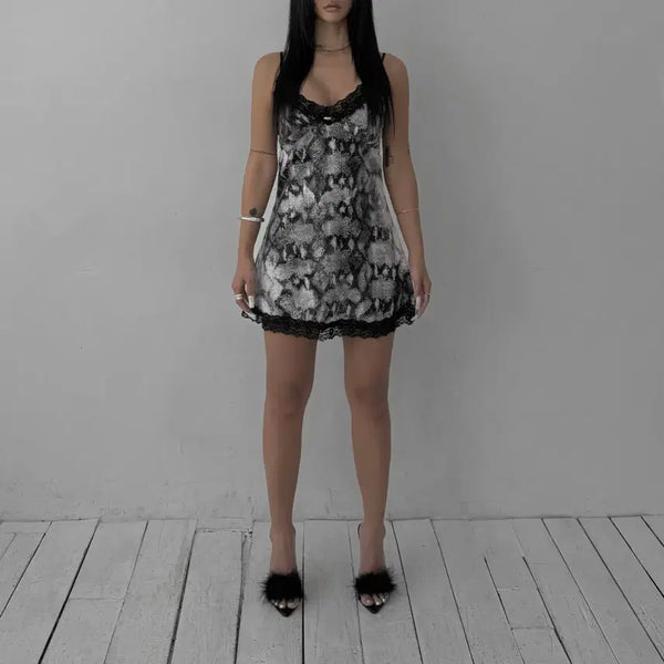[BUNJANG] Matteveil Python Slip Dress / matteveil 매트베일 파이톤 슬립 드레스