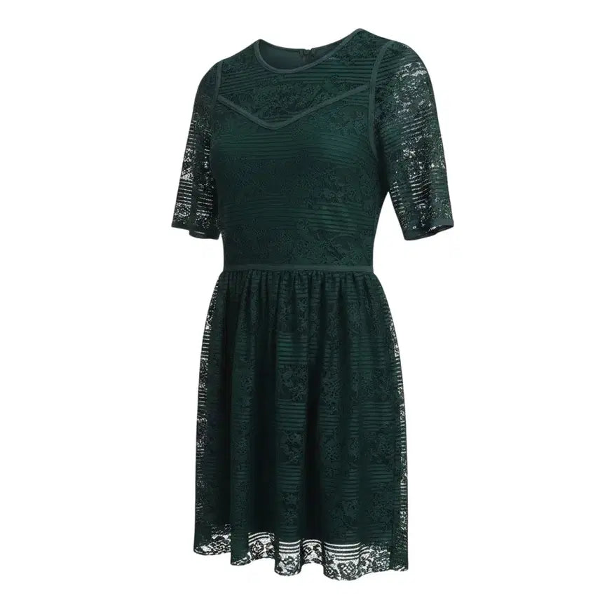 [BUNJANG] Women's Lace Short-Sleeve Dress / 여성S/ 국내제작 1IL 레이스드 반소매 원피스 22-8