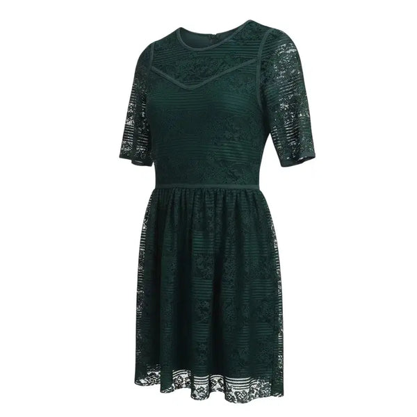 [BUNJANG] Women's Lace Short-Sleeve Dress / 여성S/ 국내제작 1IL 레이스드 반소매 원피스 22-8