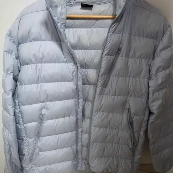 [BUNJANG] Musinsa Standard City Leisure Hooded Light Down Jacket Cloudy Blue / [L] 무탠다드 시티 레저 후디드 라이트 다운 재킷 [클라우디 블루]