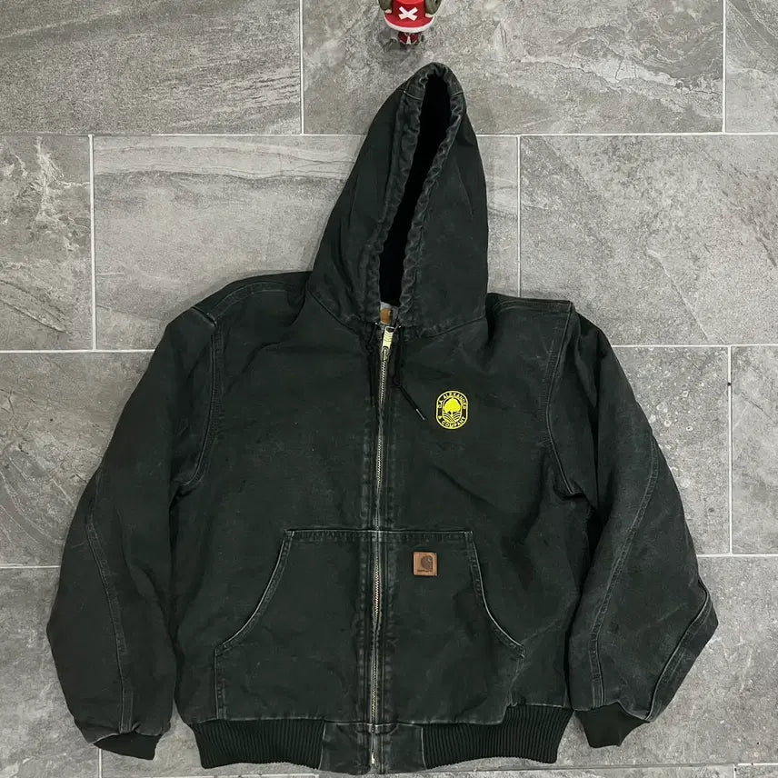 [BUNJANG] Carhartt J130 Sandstone Duck Active Jacket (Moss Green, L) / (L) 칼하트 덕 액티브 후드자켓 J130 MOS 모스그린