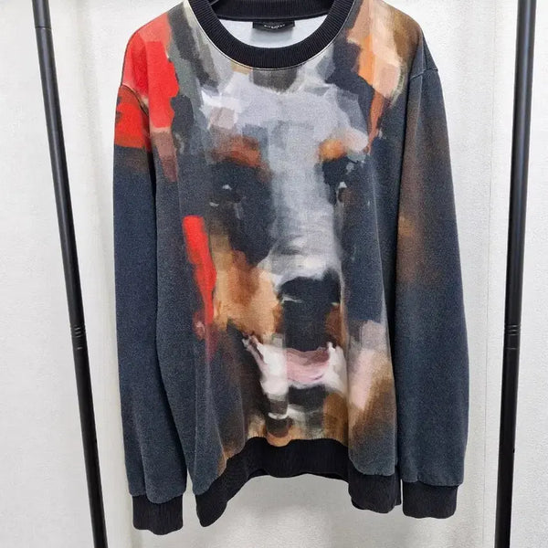 [BUNJANG] Givenchy FW13 Abstract Doberman Sweatshirt / [M] 지방시 FW13 앱스트랙트 도베르만 스웻셔츠