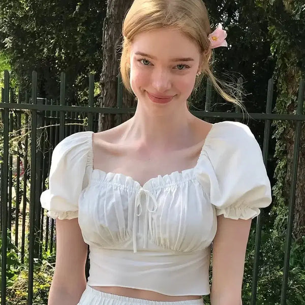 [BUNJANG] Archive J2U Jane Smocked Shirring Blouse / (오늘까지 할인)아카이브제이투유 제인 스모크 셔링 블라우스(M)