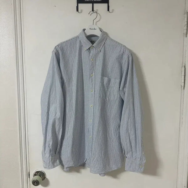 [BUNJANG] Khakis Oxford Shirt Blue Stripe / L(3) 카키스 옥스포드 셔츠 블루스트라이프